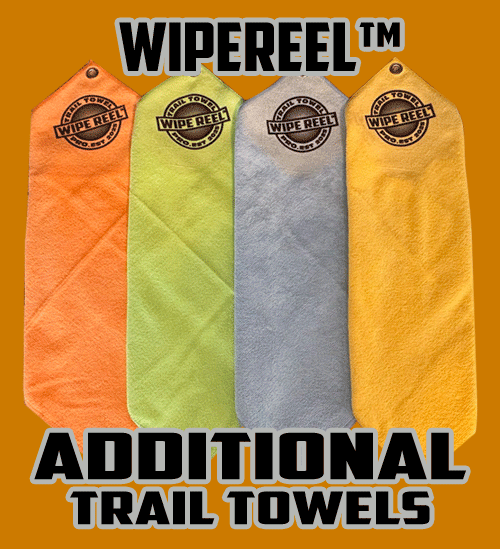 2 (pk) Team Bolt-Ons Race Jesse Wipe Reel Trail Towels