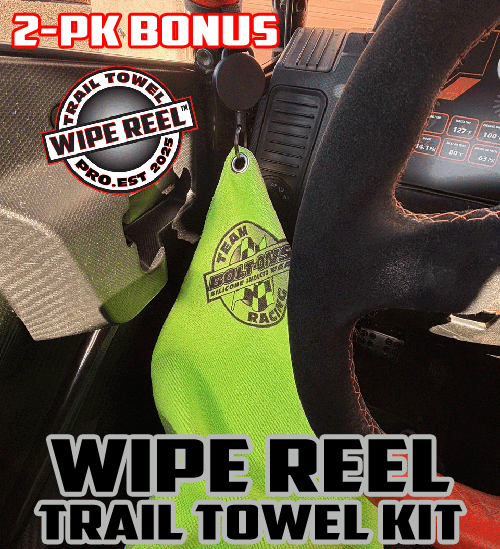 2 (Kit) Team Bolt-Ons Race Jesse Wipe Reel Trail Towel Pro Kit