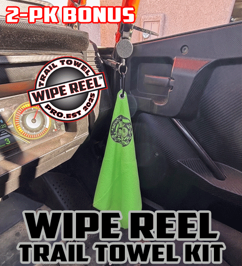 2 (Kit) Team Bolt-Ons Race Wipe Reel Trail Towel Pro Kit