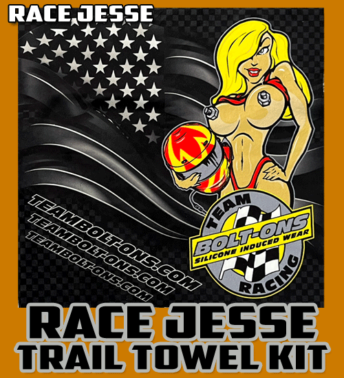 2 (Kit) Team Bolt-Ons Race Jesse Wipe Reel Trail Towel Pro Kit