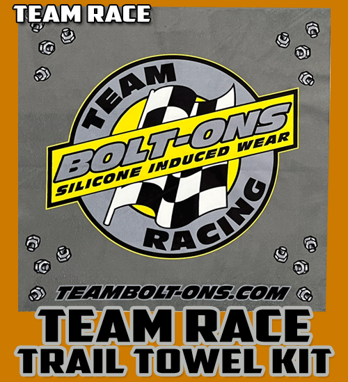 2 (Kit) Team Bolt-Ons Race Wipe Reel Trail Towel Pro Kit